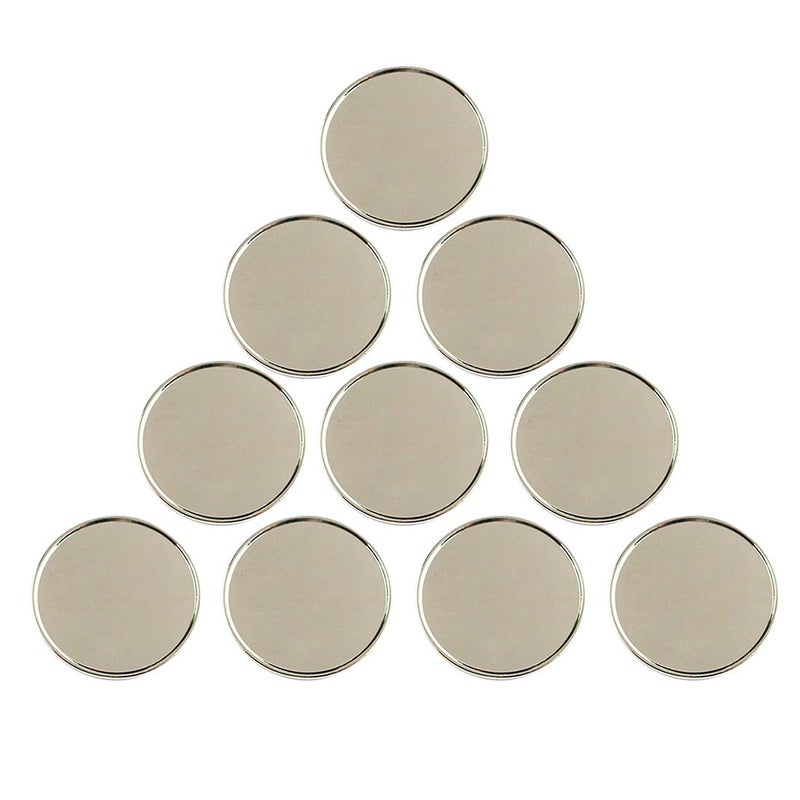 PINMEI Golf Ball Marker Blank Golf Markers Suit for Custom Printing, Pack of 10 (30mm) - Image 1